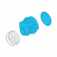 OEM Pontiac Water Pump Assembly Diagram - 25195119