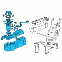 OEM Chevrolet Silverado 3500 HD Tank Asm, Emission Reduction Fluid Diagram - 19300178