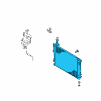 OEM 2017 Hyundai Azera Radiator Assembly Diagram - 25310-3R501