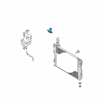 OEM 2017 Hyundai Azera Bracket Assembly-Radiator Mounting, Upper Diagram - 25333-3V000