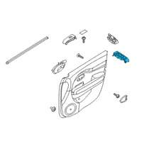 OEM 2018 Kia Niro Power Window Main Switch Assembly Diagram - 93570G5200