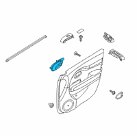 OEM 2018 Kia Niro Inside Door Handle Assembly, Right Diagram - 82620G5000