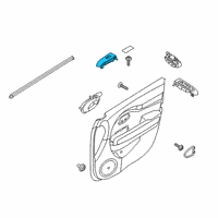 OEM Kia Niro EV Power Window Assist Switch Assembly Diagram - 93575G5450