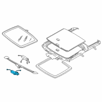 OEM 1998 Chrysler Cirrus Motor-SUNROOF Diagram - 5003877AC