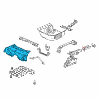 OEM 2018 Honda HR-V Floor, Middle Diagram - 65530-T7W-A00ZZ