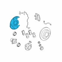 OEM Toyota Land Cruiser Dust Shield Diagram - 47704-60090