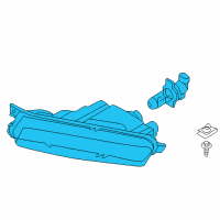 OEM BMW 128i Fog Lights, Left Diagram - 63-17-7-164-855