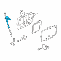 OEM 2021 Ford Escape Ignition Coil Diagram - HX7Z-12029-A