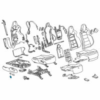 OEM Chevrolet Corvette Seat Switch Knob Diagram - 22752208