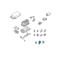 OEM 1990 Mercury Sable Flasher Diagram - F2UZ-13350-AA