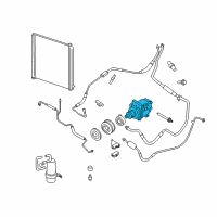OEM 2008 Ford Mustang Compressor Diagram - 8R3Z-19703-B