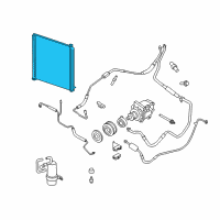 OEM Ford Mustang Condenser Diagram - 6R3Z-19712-AC