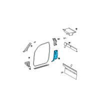 OEM 2010 Toyota Tundra Lower Pillar Trim Diagram - 62530-0C010-C0