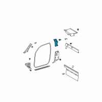 OEM 2017 Toyota Tundra Upper Pillar Trim Diagram - 62510-0C050-E1