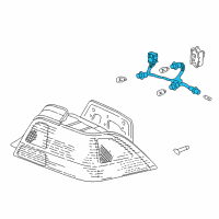 OEM 1998 Acura RL Socket, Passenger Side Diagram - 33502-SZ3-A01