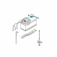 OEM 2009 BMW 128i Negative Battery Cable Diagram - 61-12-9-255-046