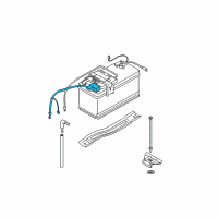 OEM 2007 BMW 335i Plus Pole Battery Cable Diagram - 61-12-9-217-031