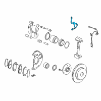 OEM Honda Civic Hose Set, Right Front Brake Diagram - 01464-S6D-000