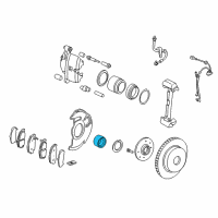 OEM 2004 Honda Civic Bearing Assembly, Front Hub Diagram - 44300-S1A-E01