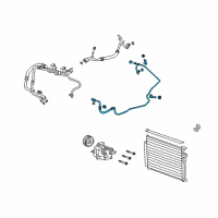 OEM Saturn Vue Tube Asm-A/C Condenser & A/C Evaporator Diagram - 20830814