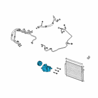 OEM 2008 Saturn Vue Compressor Assembly Diagram - 19418181