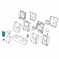 OEM Nissan Rogue Insert ARMREST Diagram - 88775-1FA0A