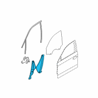 OEM 2009 BMW M3 Front Left Window Regulator Diagram - 51-33-7-140-587