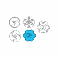 OEM Toyota Sequoia Center Cap Diagram - 42603-AF010