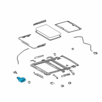 OEM 2020 Lexus LX570 Gear Assembly, Sliding Roof Diagram - 63260-60160