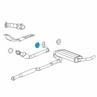 OEM Chevrolet Front Pipe Insulator Diagram - 22659362