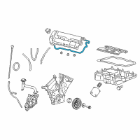 OEM Mercury Mariner Valve Cover Gasket Diagram - 9L8Z-6584-B