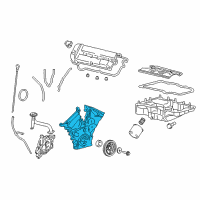 OEM 2010 Mercury Mariner Front Cover Diagram - 9L8Z-6019-A