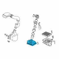 OEM 2008 Hyundai Tucson Cover-Air Cleaner Diagram - 28111-2E010
