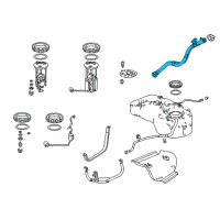 OEM Acura RDX Pipe Complete , Fuel Fi Diagram - 17660-TX4-A01