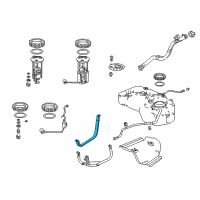 OEM 2017 Acura RDX Band, Driver Side Fuel Tank Mounting Diagram - 17522-TX4-A00