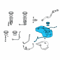 OEM 2014 Acura RDX Tank Set, Fuel Diagram - 17044-TX4-A00