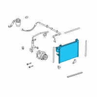 OEM Chevrolet Trailblazer EXT Condenser Diagram - 89019255