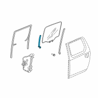 OEM 2006 Honda Ridgeline Sash, R. RR. Door Center (Lower) Diagram - 72730-SJC-A01