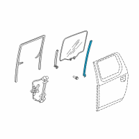 OEM 2013 Honda Ridgeline Sash, R. RR.RR. Door (Lower) Diagram - 72731-SJC-A01