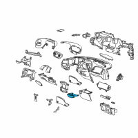 OEM 1997 Ford F-250 Cup Holder Diagram - F65Z1504810AAA