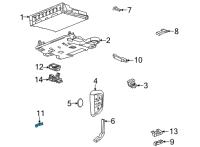 OEM 2021 Chevrolet Corvette Antenna Diagram - 13530910