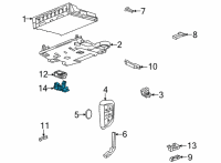 OEM 2021 Cadillac CT5 Antenna Bracket Diagram - 84391878