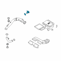 OEM 2017 BMW 535i GT xDrive Mass Air Flow Sensor Diagram - 13-62-7-593-624