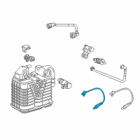 OEM 2020 Chevrolet Malibu Upper Oxygen Sensor Diagram - 12669867