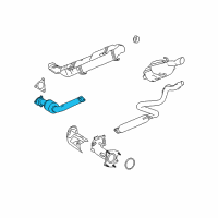 OEM Chevrolet HHR Converter & Pipe Diagram - 25816005