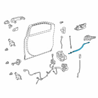 OEM 2016 Chevrolet Sonic Lock Cable Diagram - 95916518