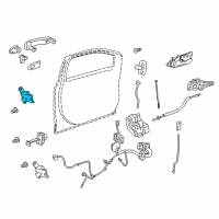 OEM 2019 Chevrolet Sonic Upper Hinge Diagram - 95212768