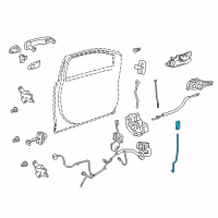 OEM 2016 Chevrolet Sonic Lock Rod Diagram - 95996014