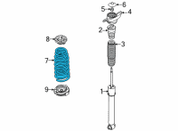 OEM 2021 Kia K5 Rear Springs Diagram - 55340L0900