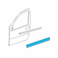 OEM 2008 Chevrolet Uplander Body Side Molding Diagram - 25915117